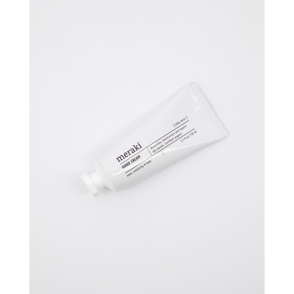 Hand Cream, Silky Mist, White