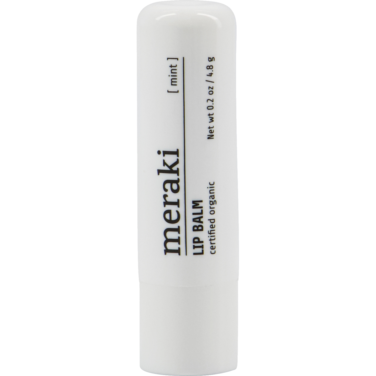 Lip balm, mint, white