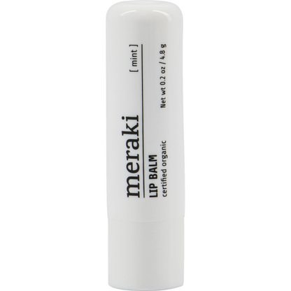Lip balm, mint, white