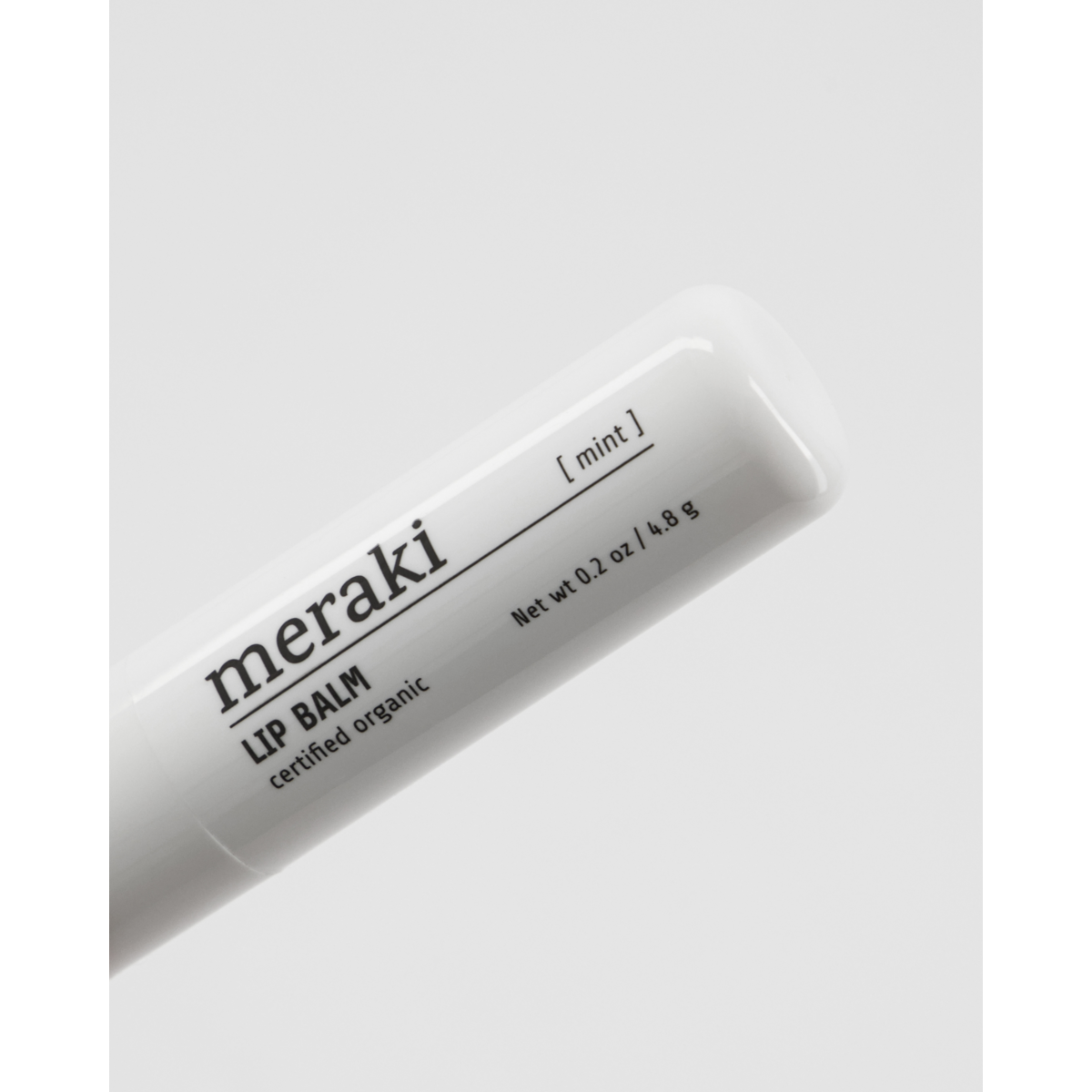 Lip balm, mint, white