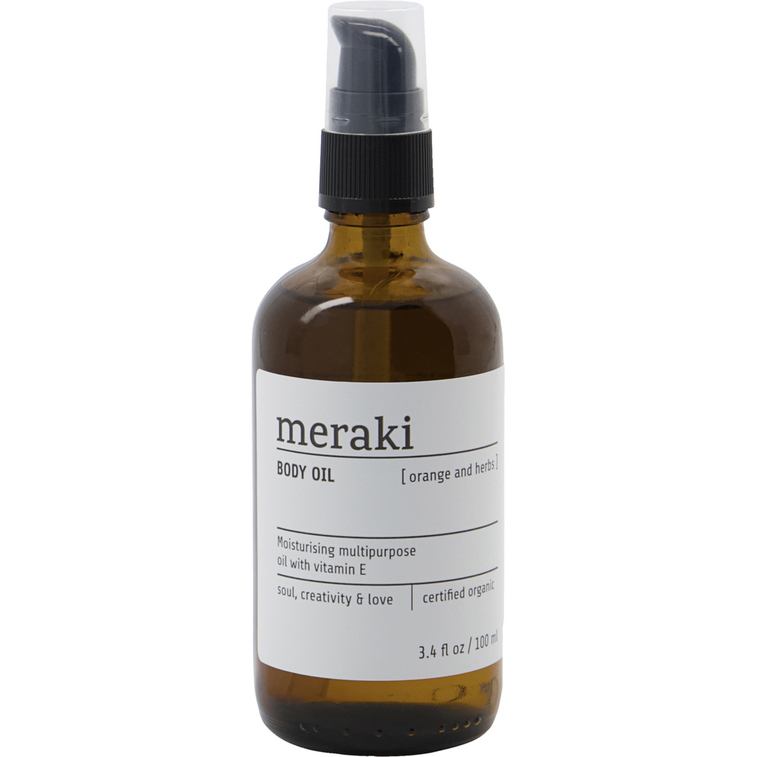 Body Oil, Orange &amp; Herbs, Brown