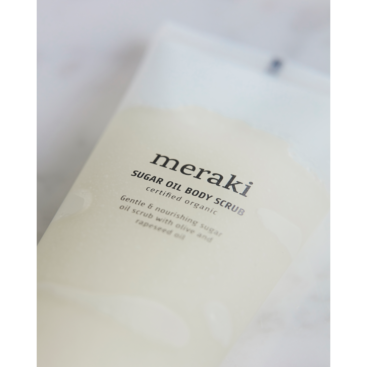 Sugar oil body scrub, white