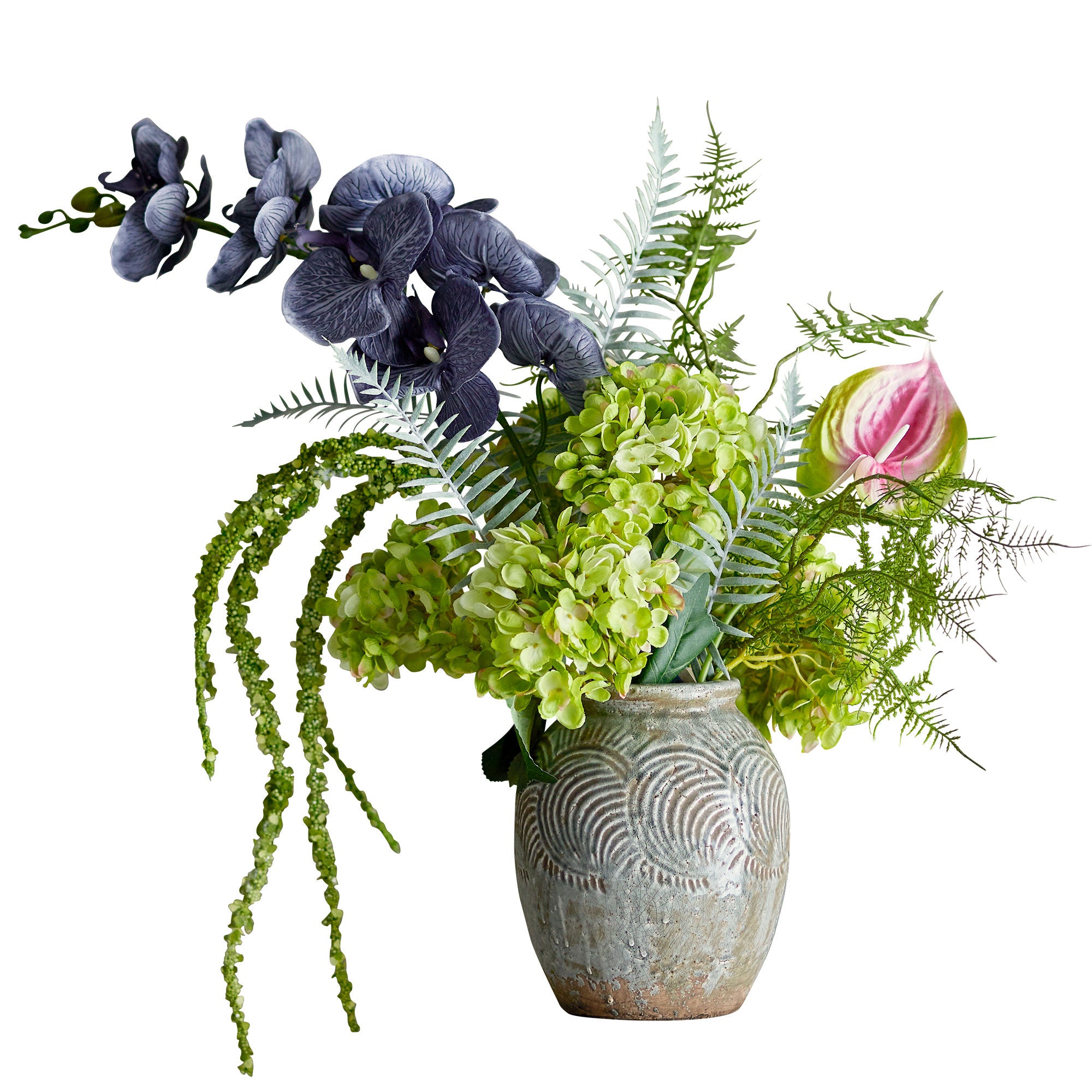 Bloomingville poetry bouquet, green, artificial flowers