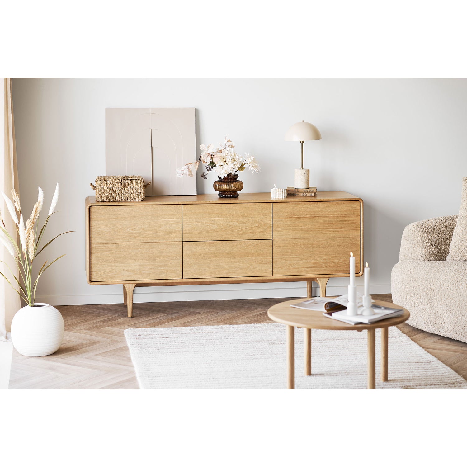 Darwin Sideboard - Sideboard, oak 180x45x75 cm