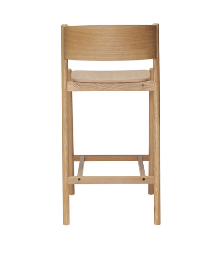 Oblique Barstool Natural - 50x55xh103cm