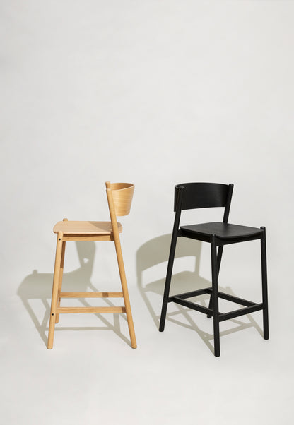 Oblique Barstool Natural - 50x55xh103cm