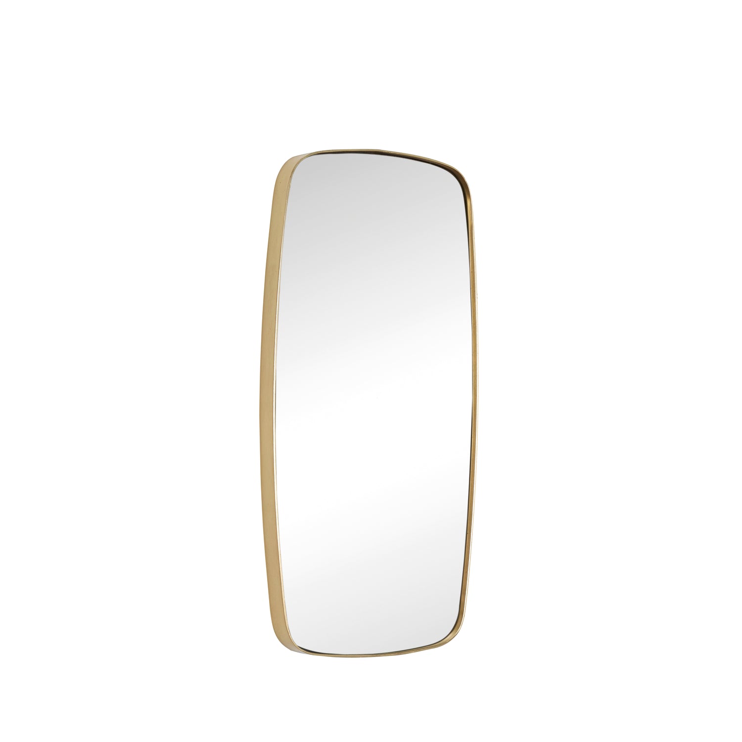 Retro wall mirror Rectangular brass color - 29x2xh59cm