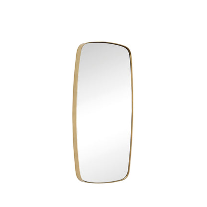 Retro wall mirror Rectangular brass color - 29x2xh59cm