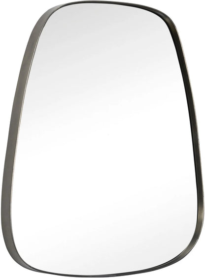 Hübsch - Wall mirror w/iron frame, trapezoid - 42x2xh48cm