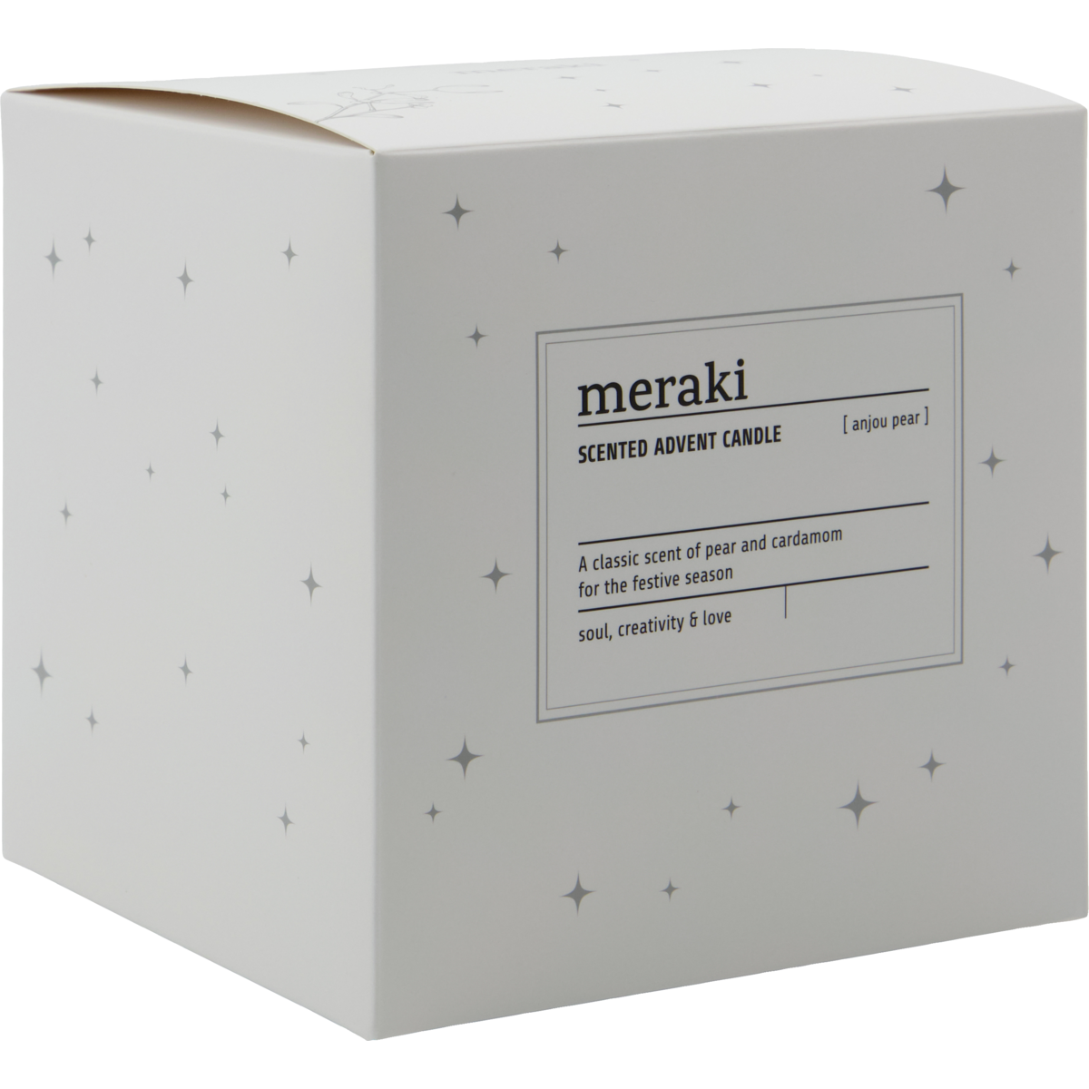 Scented candles, Advent, Anjou Pear, White
