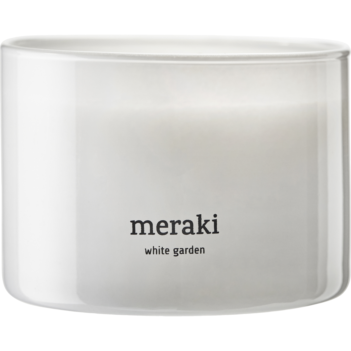 Scented candles, white garden, white