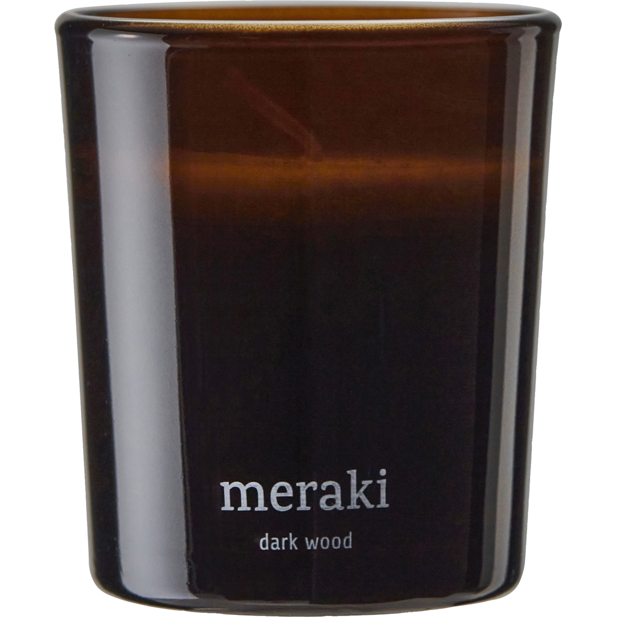 Scented candles, dark wood., Brown