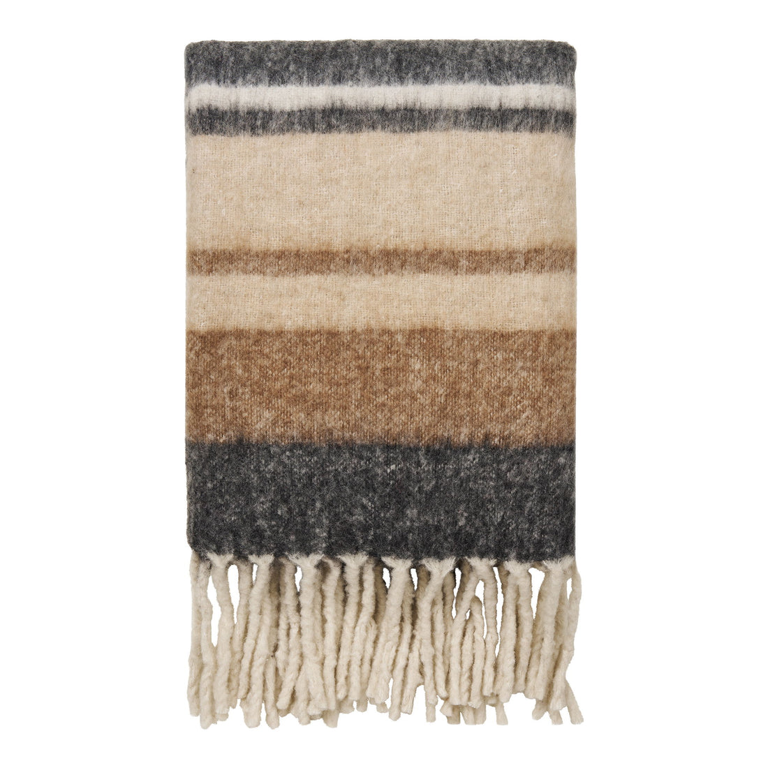 Carmel Plaid - Plaid, Wool Mix, Black/Brown 130x170 cm
