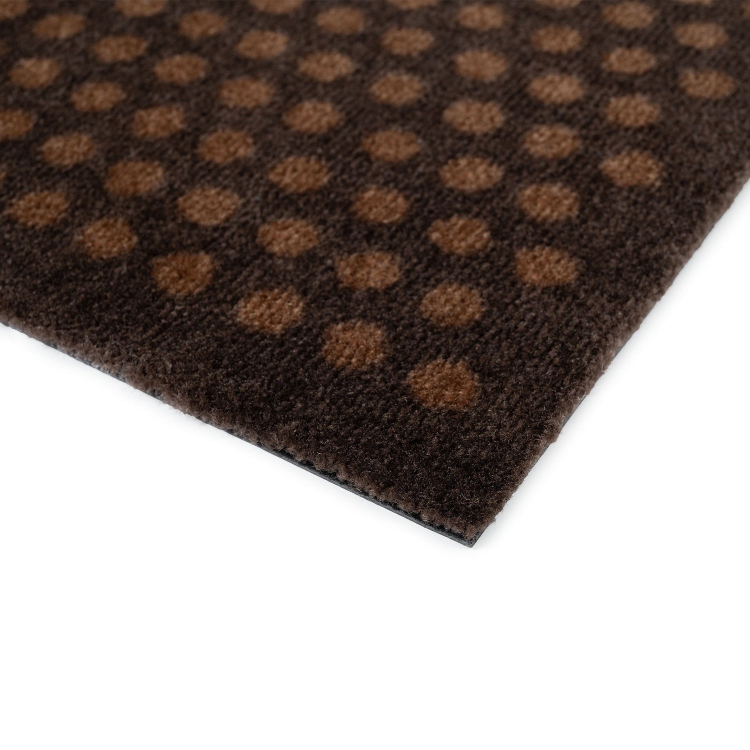 News - Carpet/had 90 x 200 cm - Dot/Cognac -Dark Brown