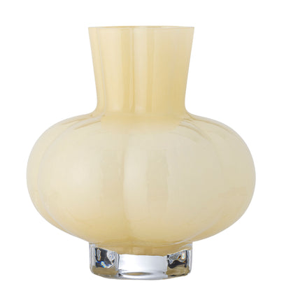 Bloomingville alyssa vase, yellow, glass