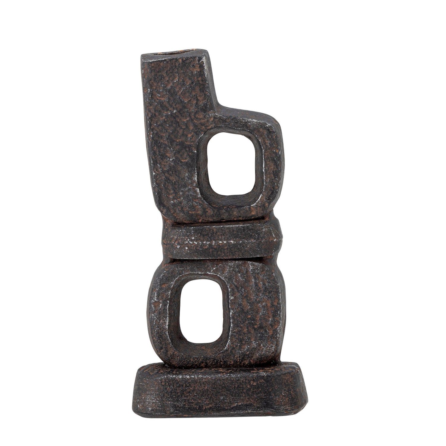 Bloomingville Sanah candlestick, black, cast iron