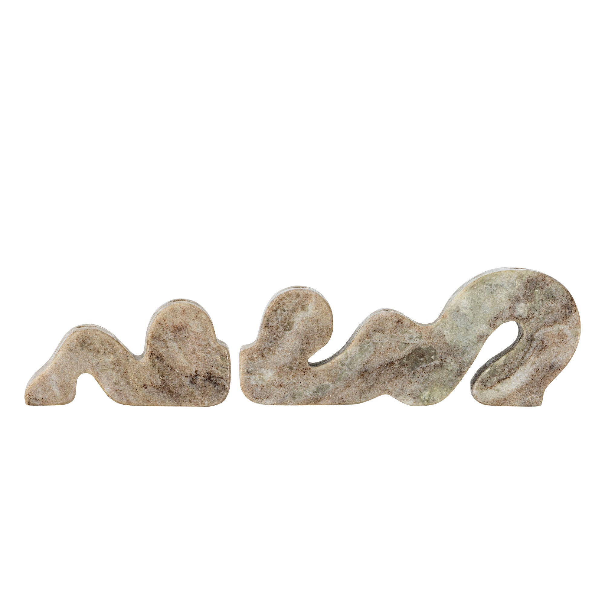 Bloomingville Liabella candlestick, gray, marble