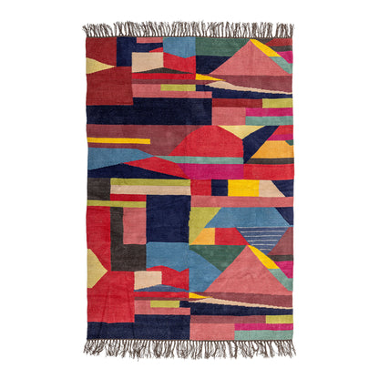 Bloomingville Loggia blanket, red, cotton