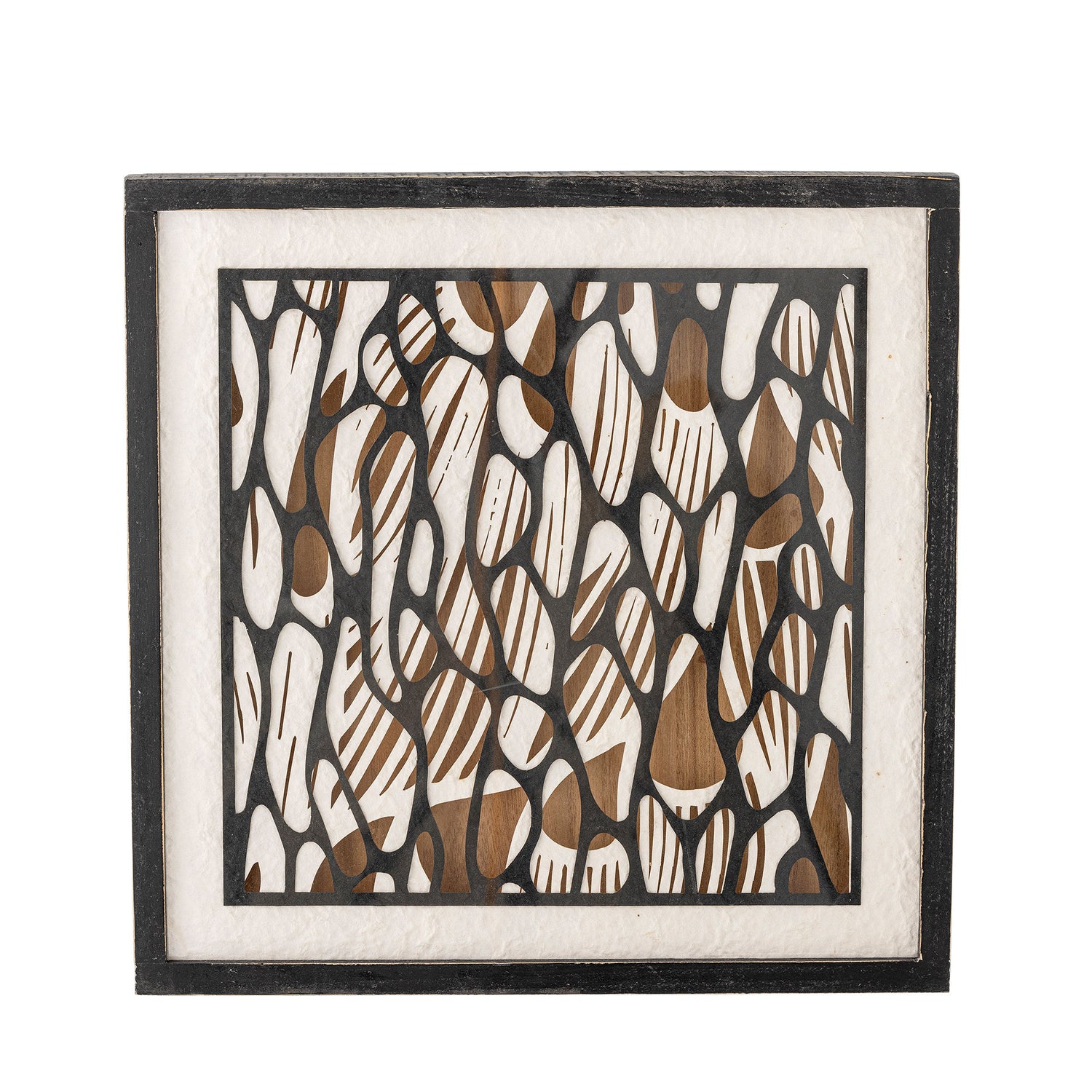 Bloomingville Barlin Illustration with Frame, Black, Guy