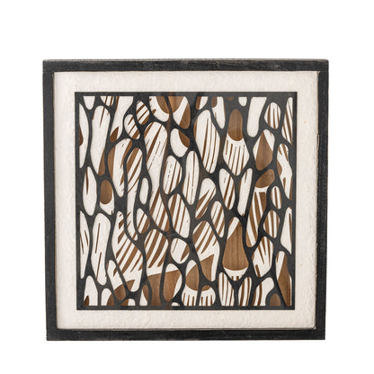 Bloomingville Barlin Illustration with Frame, Black, Guy