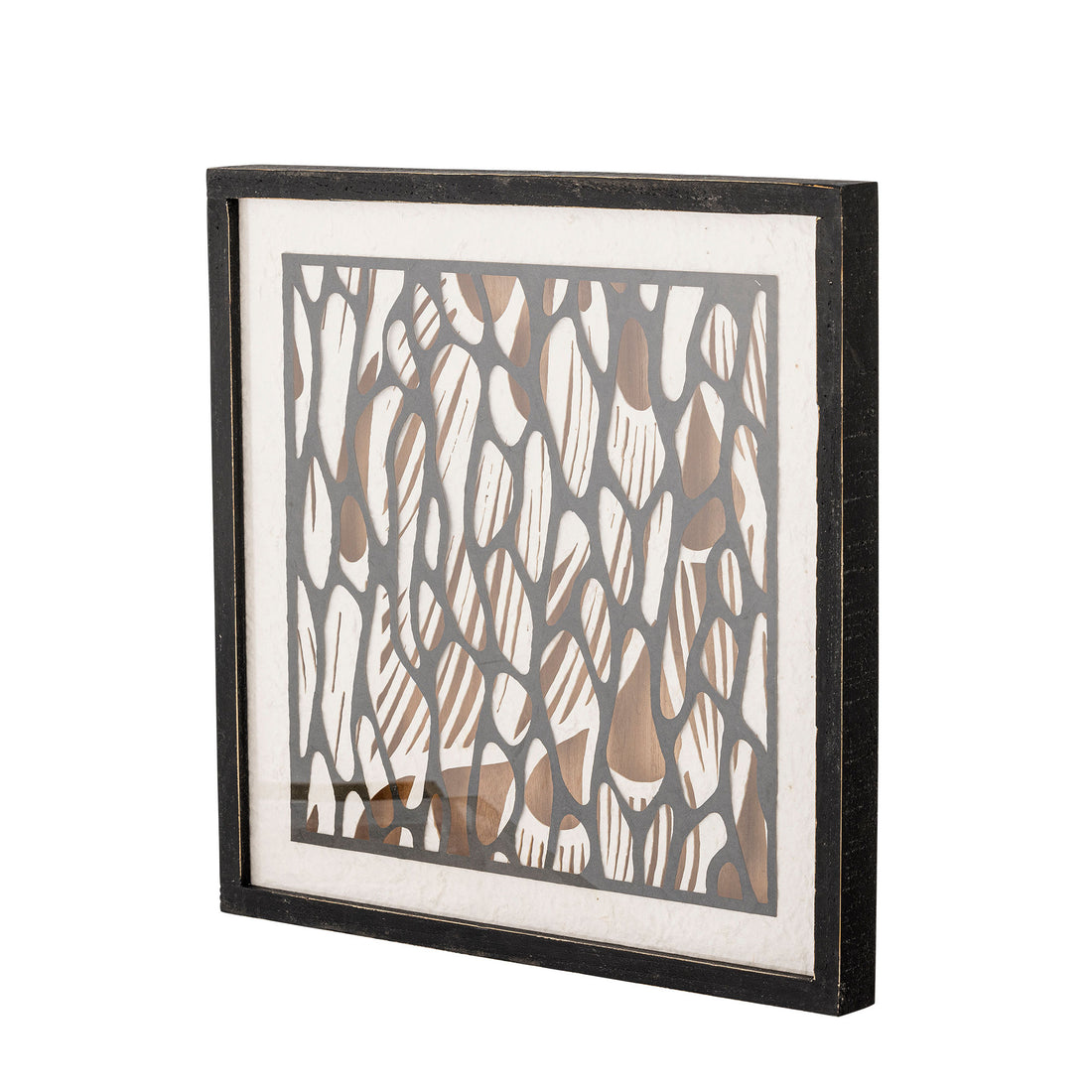 Bloomingville Barlin Illustration with Frame, Black, Guy