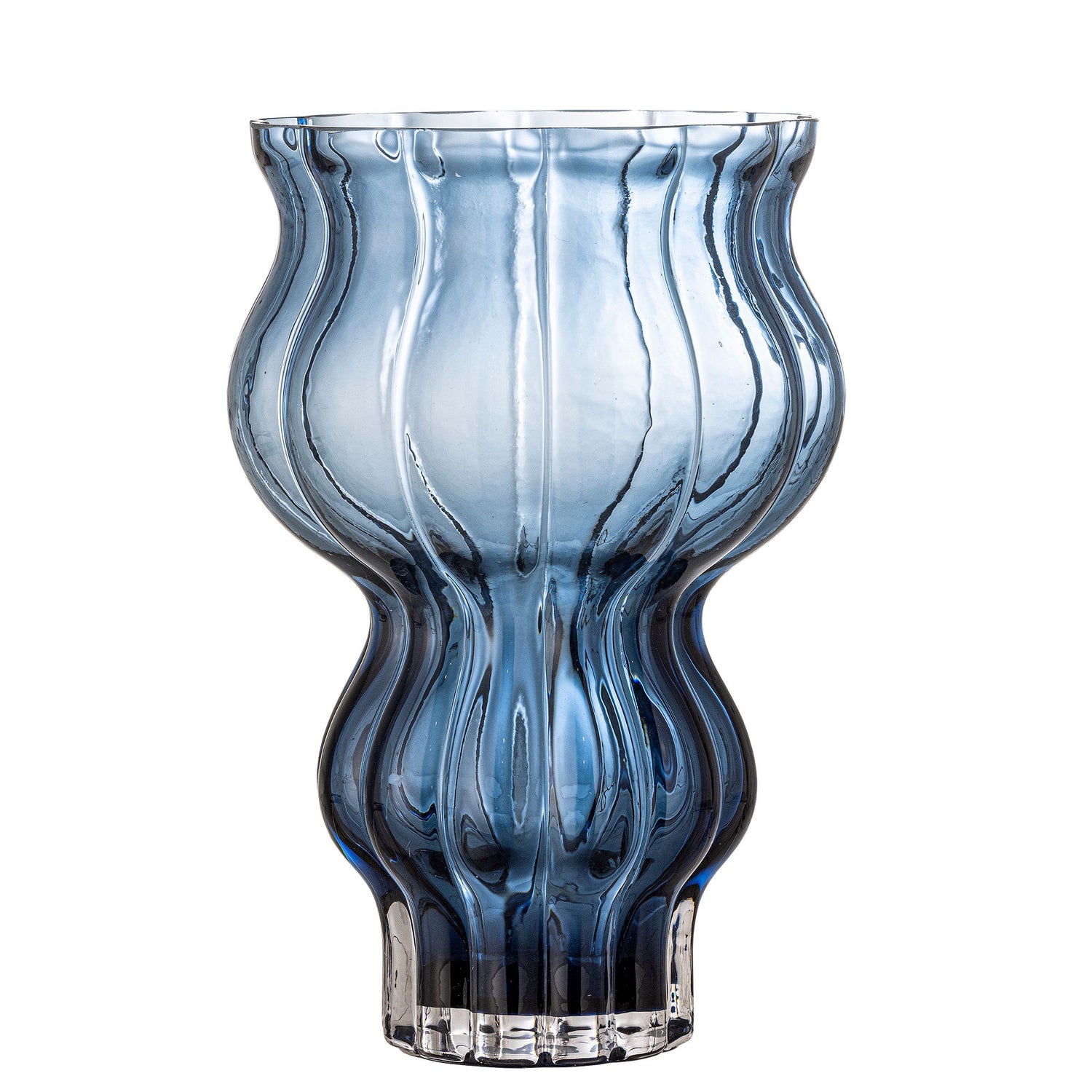 Bloomingville Zanna Vase, Blue, Glass