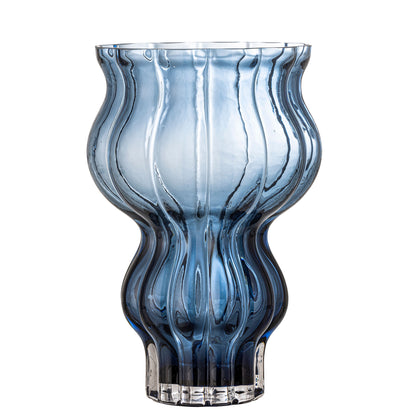 Bloomingville Zanna Vase, Blue, Glass