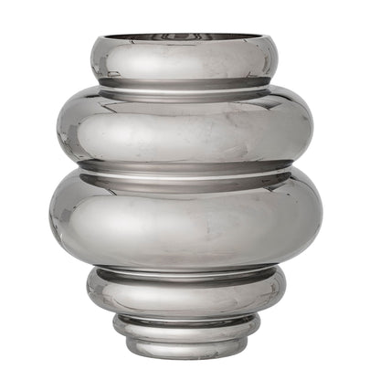 Bloomingville Zorya Vase, Silver, Glass
