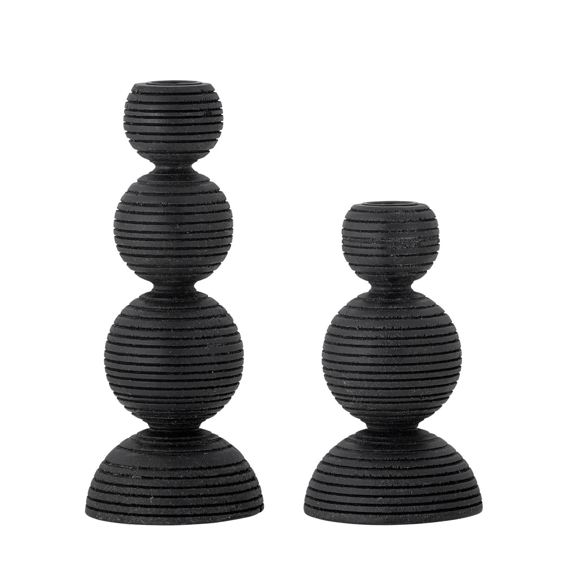 Bloomingville Kipp Candlestick, Black, Guy