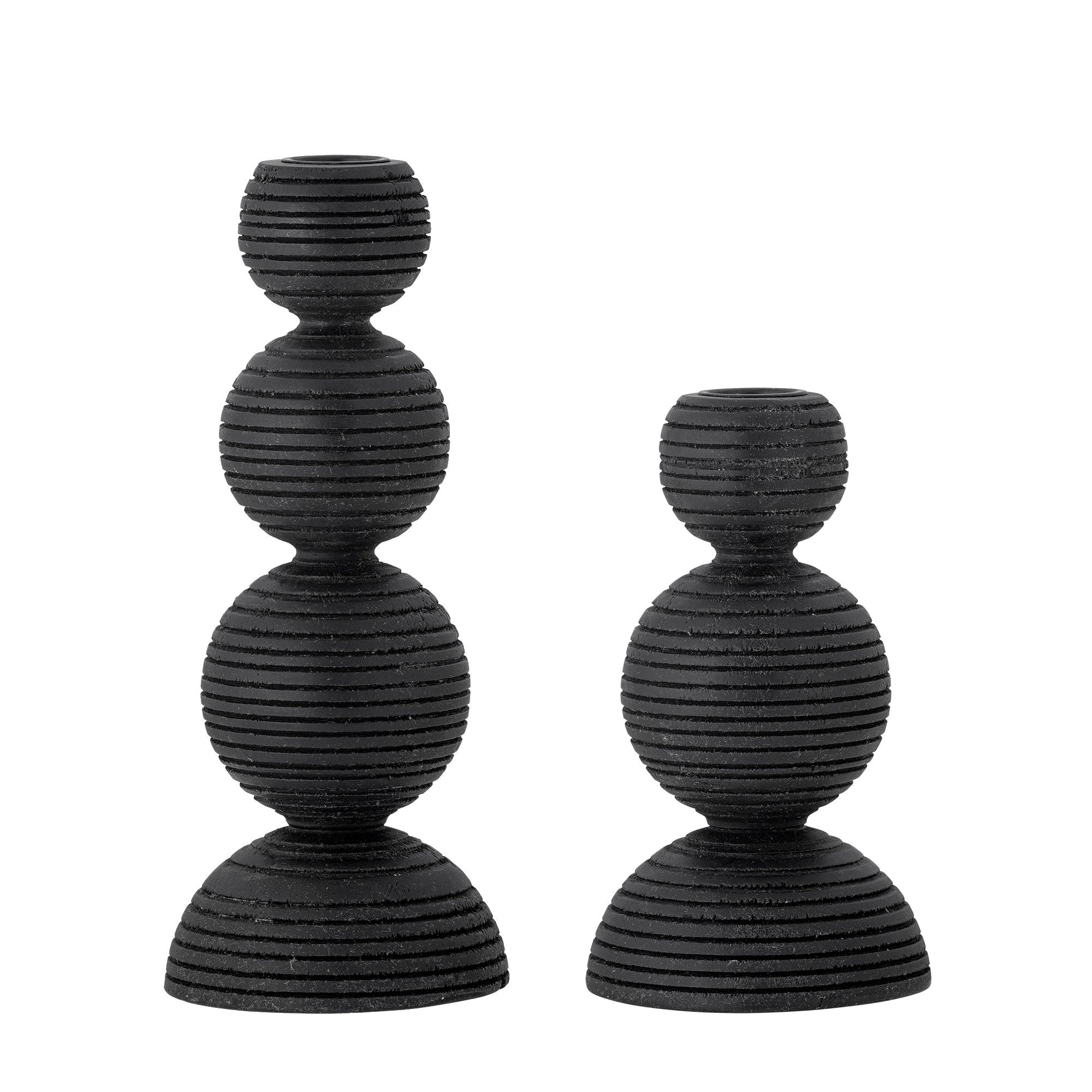 Bloomingville Kipp Candlestick, Black, Guy