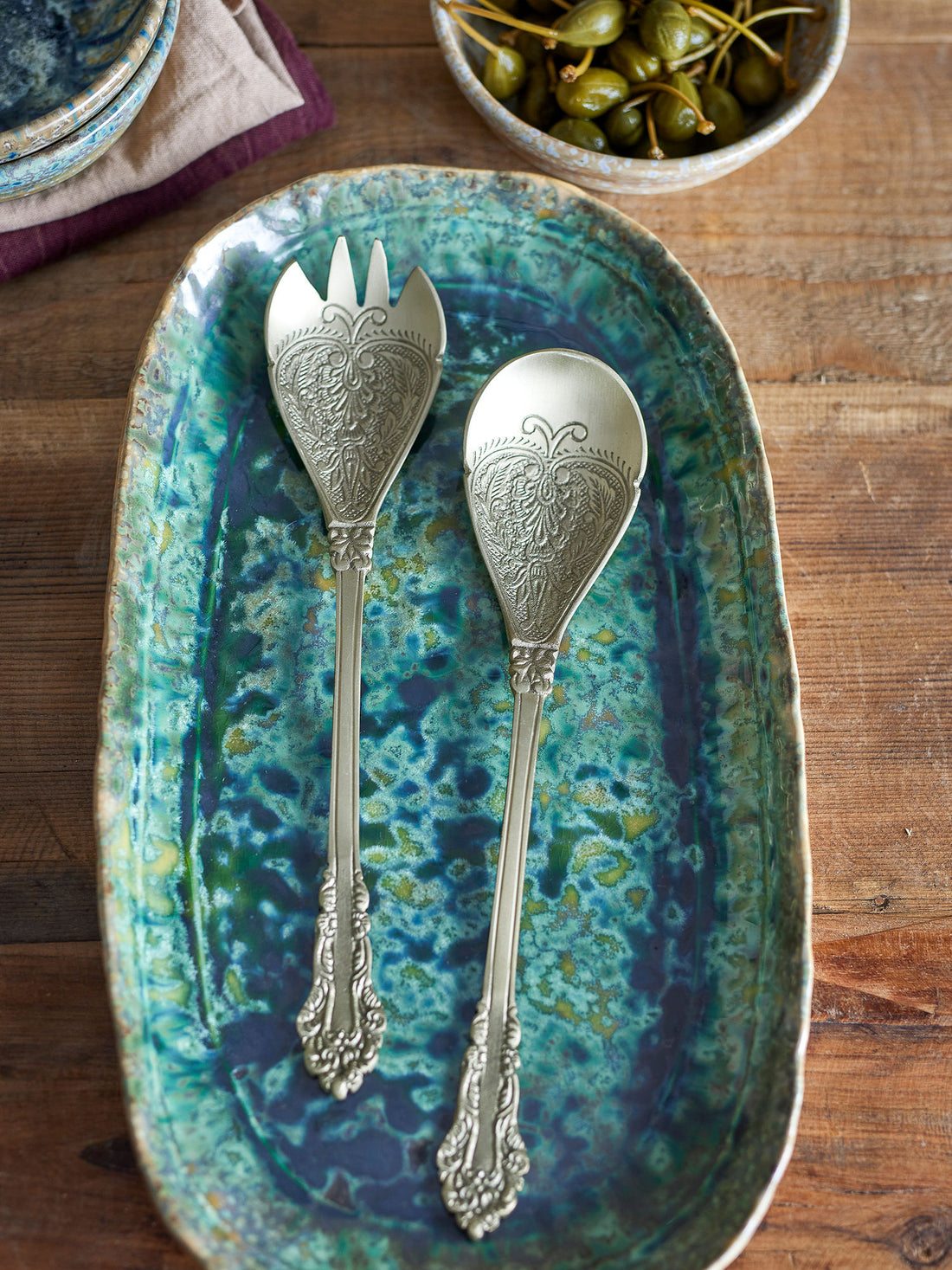 Bloomingville Kalima Salad Set, Brass, Brass