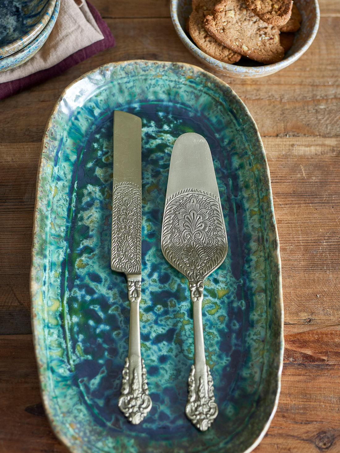 Bloomingville Kalima cake spade, brass, brass