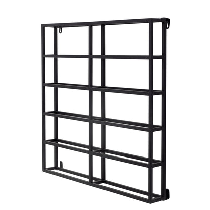 Bloomingville Magne wine rack, black, metal