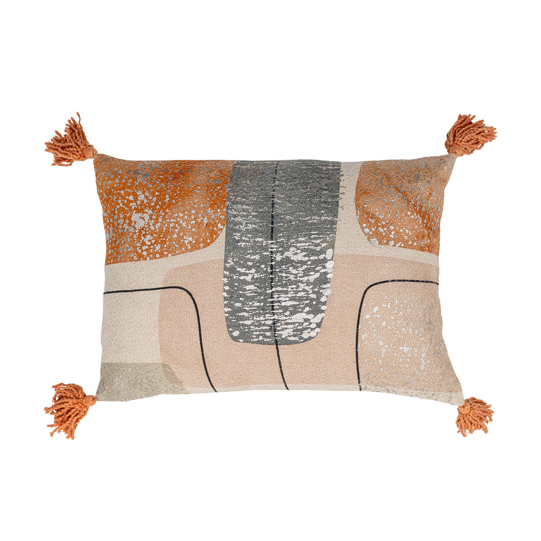 Bloomingville Lanzo Cushion, Orange, Cotton