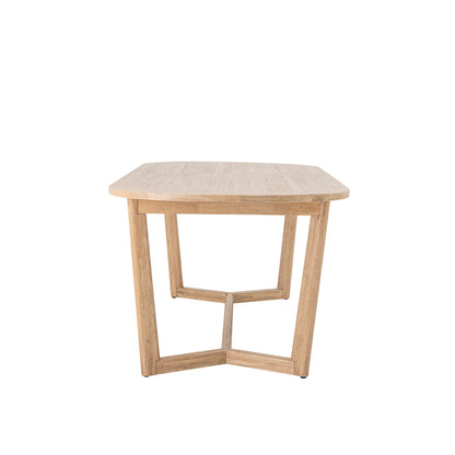 Creative Collection Serrone Dining Table, Nature, Rubber Wood