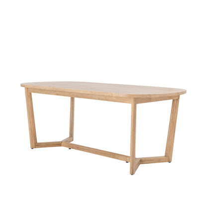 Creative Collection Serrone Dining Table, Nature, Rubber Wood