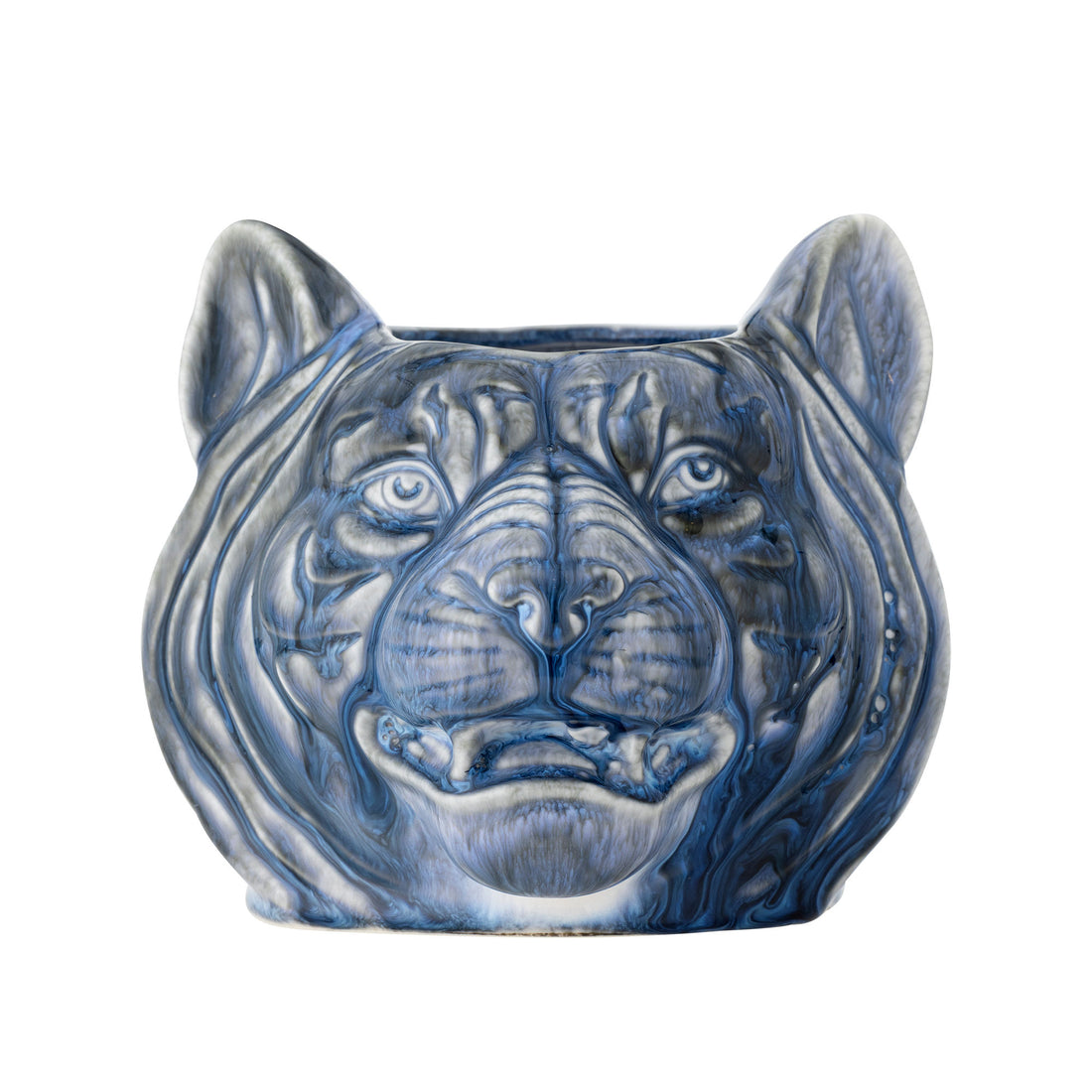 Creative Collection Abner Herbal Potted Hears, Blue, Stoneware