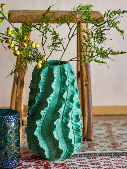 Creative Collection Natika Deko Vase, Green, Terracotta