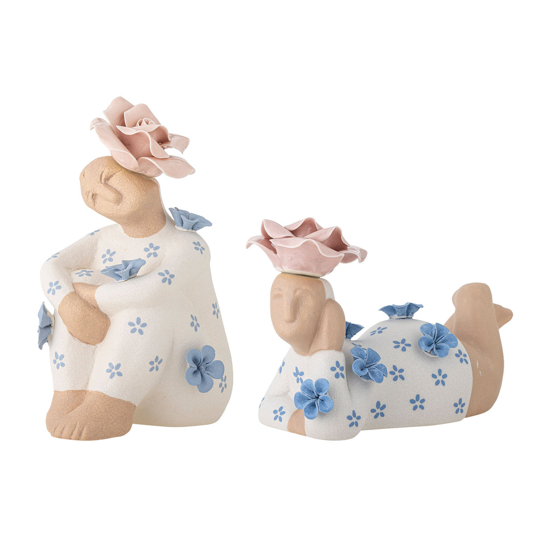 Bloomingville Floriella Deko, Blue, Stoneware