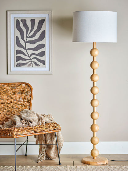 Bloomingville giacoma floor lamp, nature, rubber tree