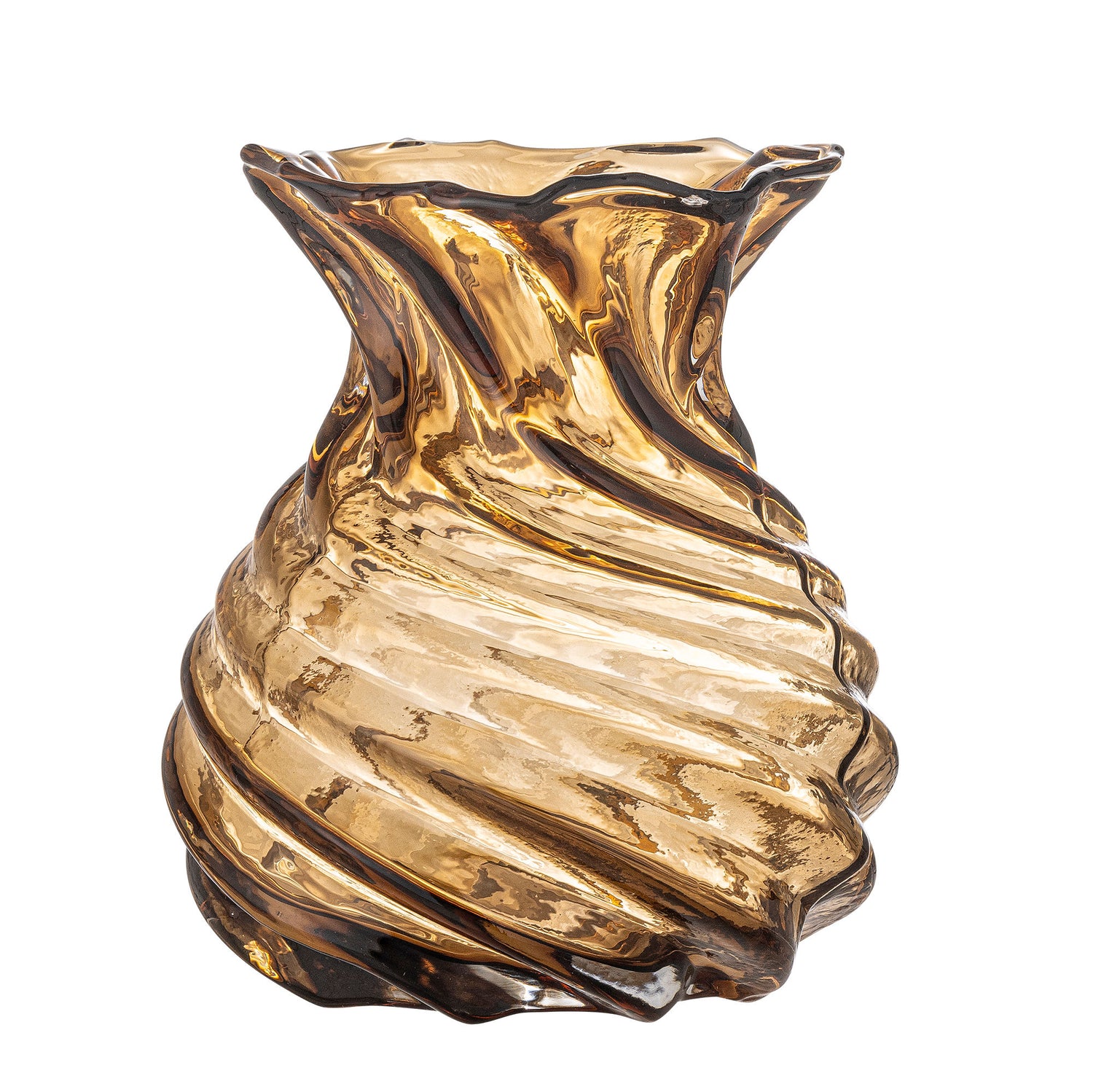 Creative Collection Rylo Vase, Brown, Glass
