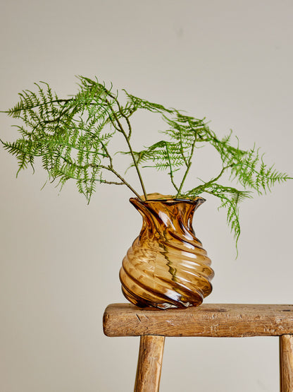 Creative Collection Rylo Vase, Brown, Glass