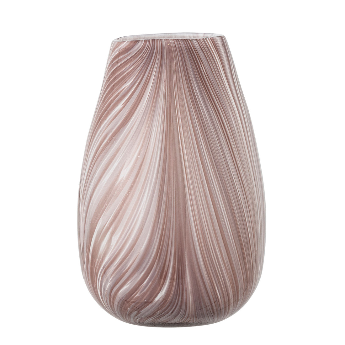 Bloomingville Ennis Vase, Rosa, Glass