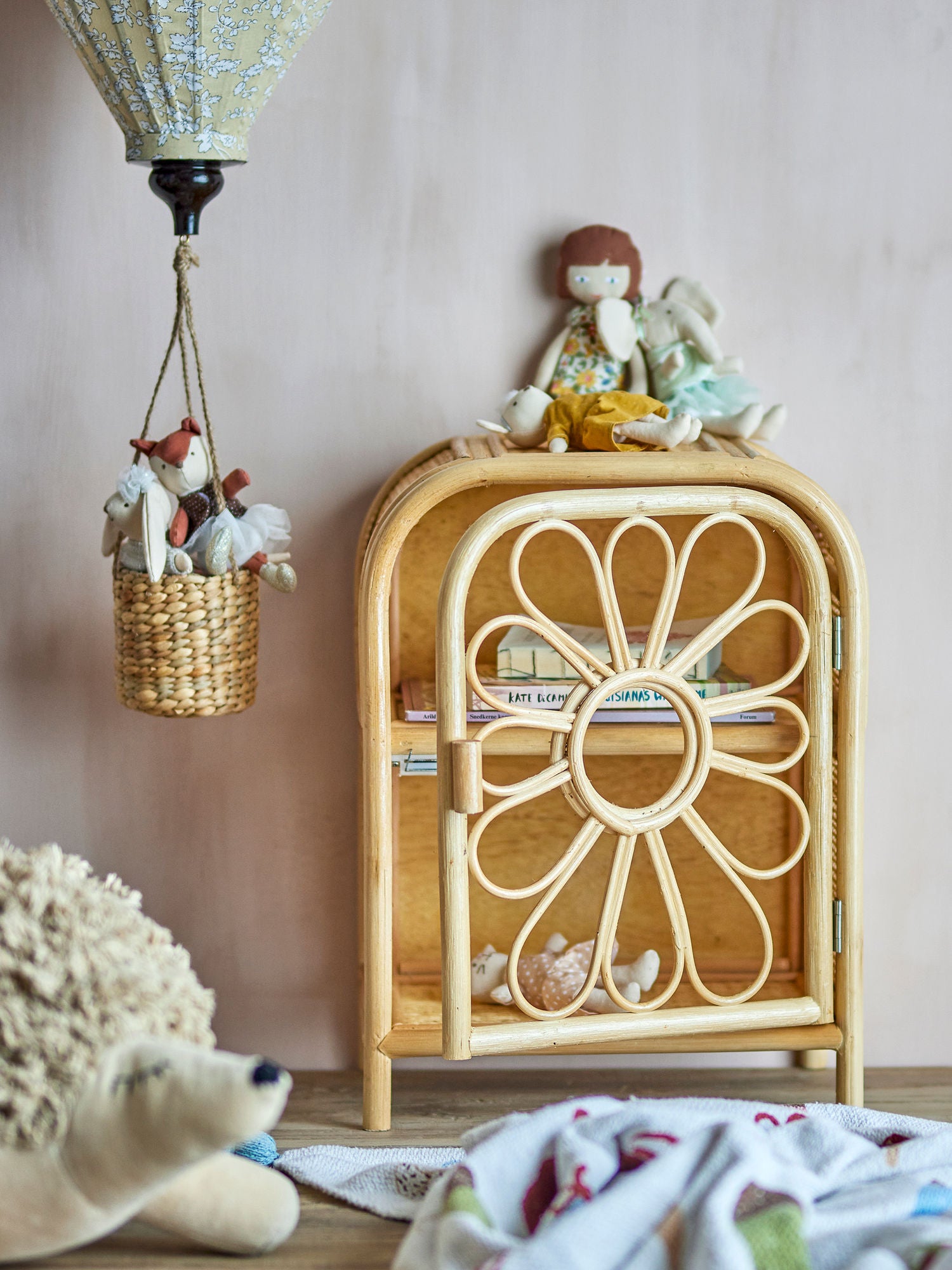 Bloomingville Mini Anuke Cabinet, Nature, Rattan