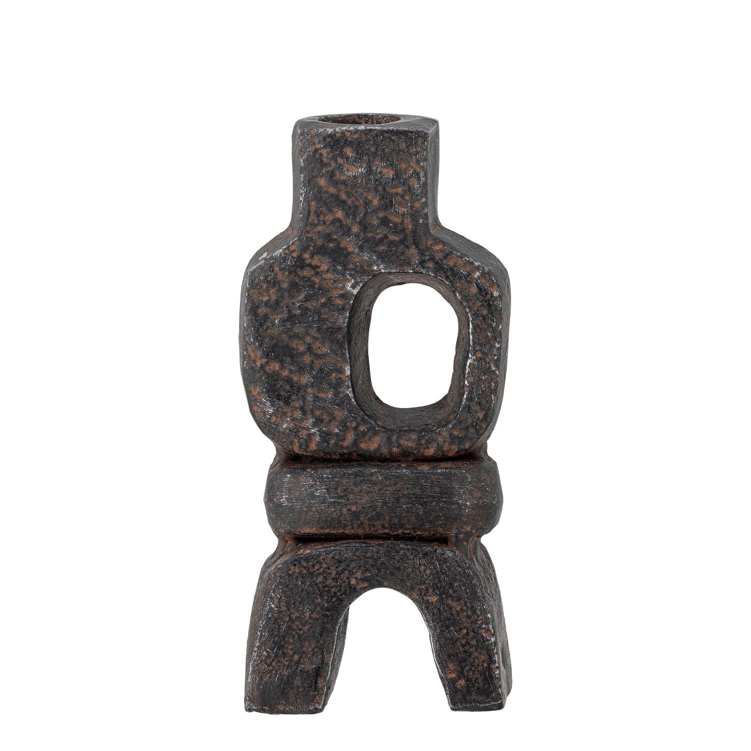 Bloomingville Sanah candlestick, black, cast iron