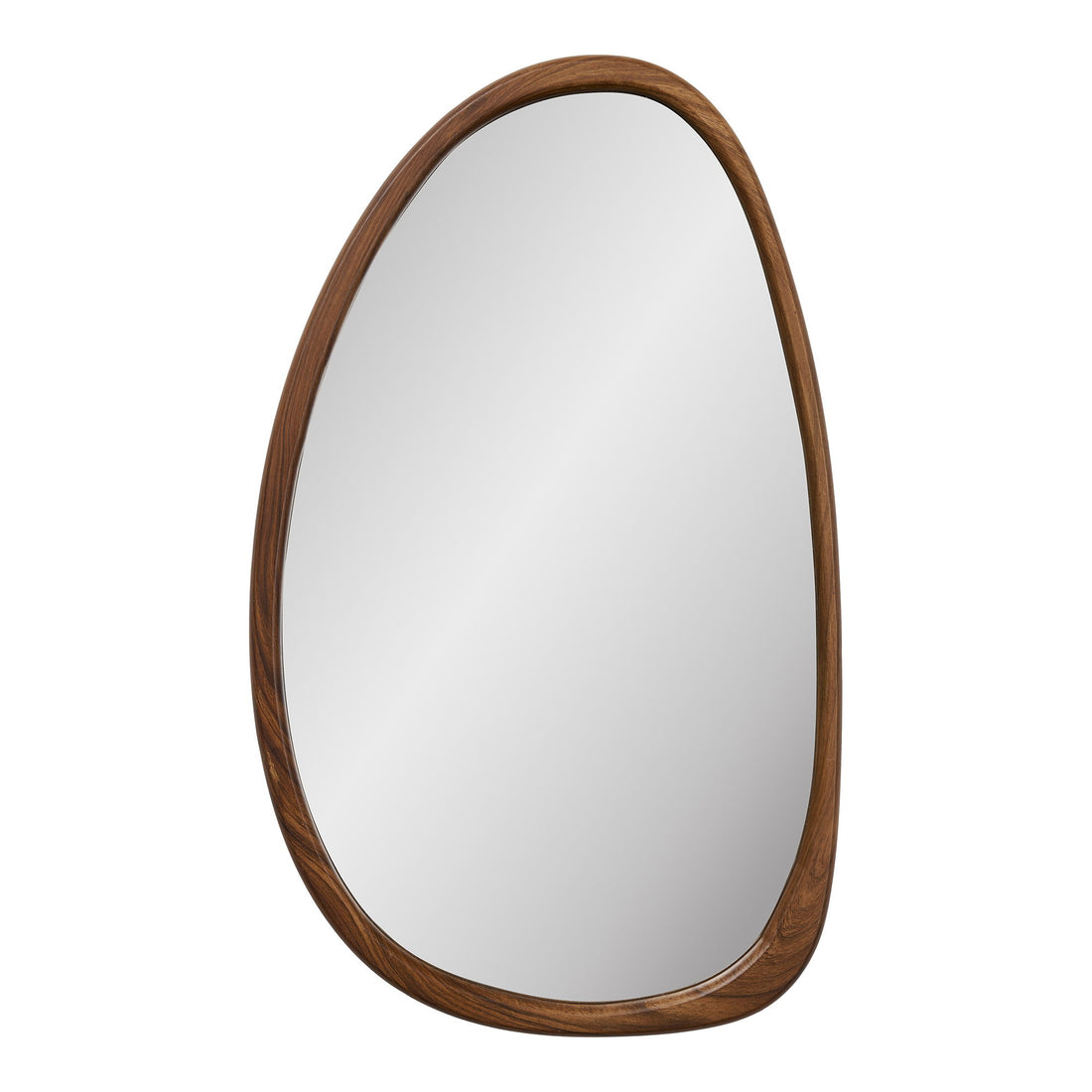 Luxon mirror - mirror, organic shape, wood look 38.5x64.5 cm
