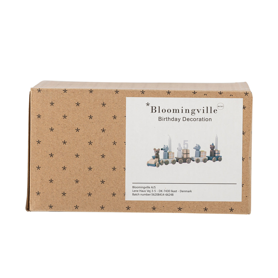 Bloomingville Mini Junaid Birthday Decoration, Brown, FSC®100%, MDF