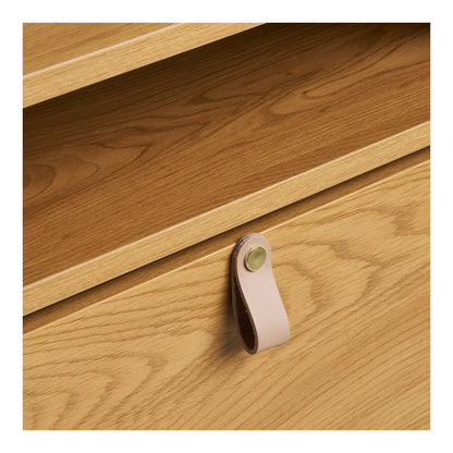 Barco Shoe Cabinet - Shoe Cabinet, Oak Wood Look 62x26x118 cm