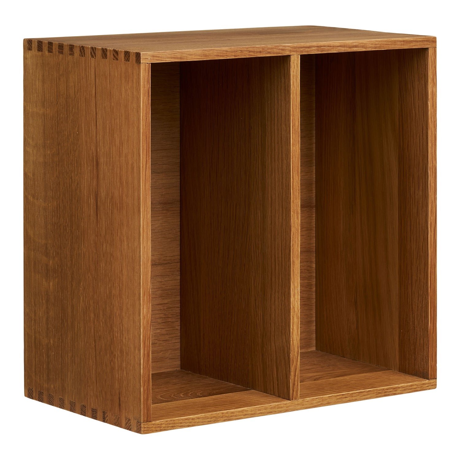 Townsville Wall shelf with vertical compartments - Wall shelf with vertical compartments, oak 18x30x30 cm