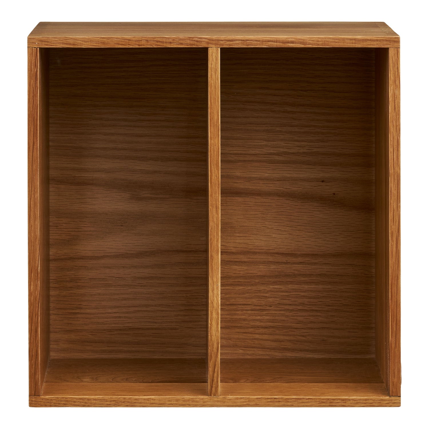Townsville Wall shelf with vertical compartments - Wall shelf with vertical compartments, oak 18x30x30 cm
